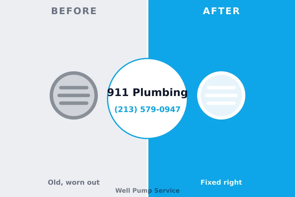Before and after: plumbing repair North Richland Hills, TX